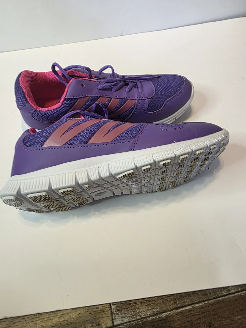 Amazon Kids Purple and Pink Athletic Sneakers